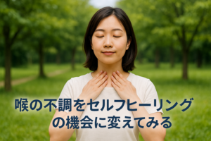 喉の不調をセルフヒーリングの機会に変えてみる
